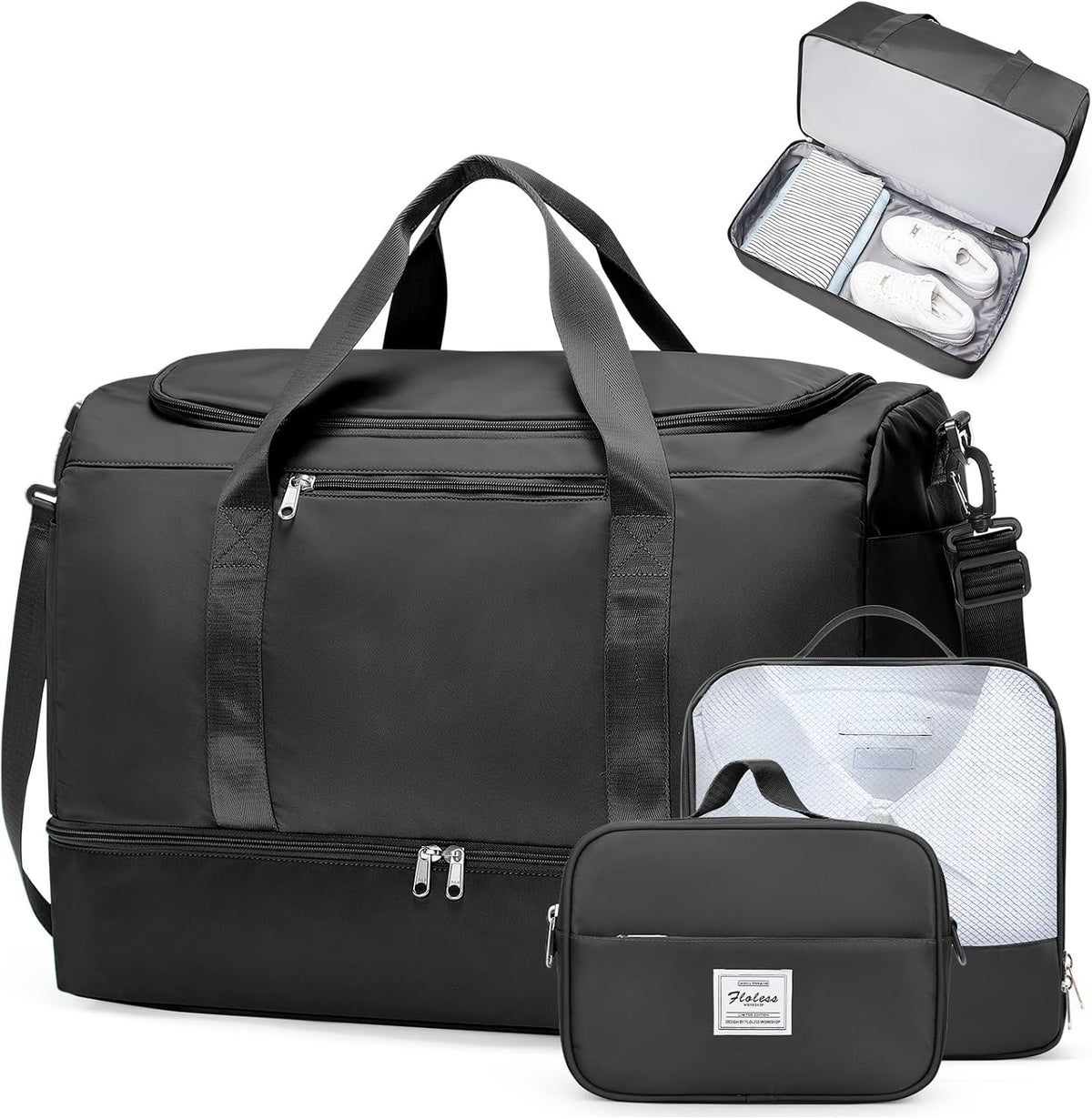 Extra Large Travel Duffle Bag, Carry-On Weekender Bags for Women Travel - Colors B