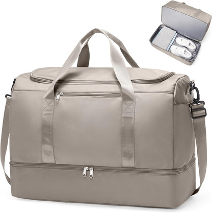 Extra Large Travel Duffle Bag, Carry-On Weekender Bags for Women Travel - Colors B