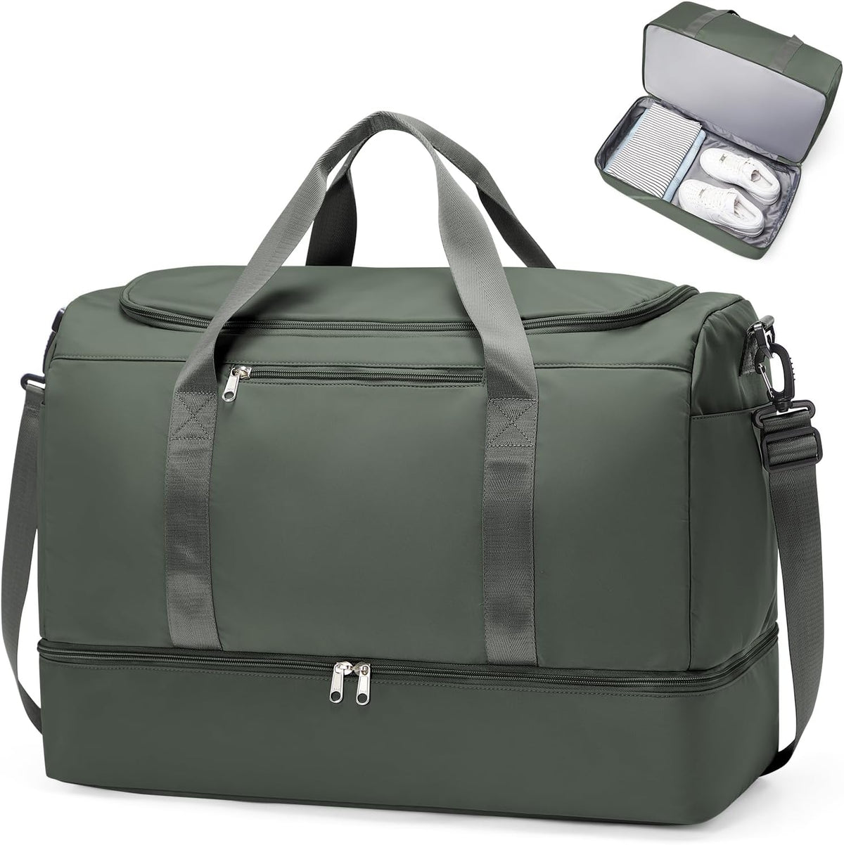 Extra Large Travel Duffle Bag, Carry-On Weekender Bags for Women Travel - Colors B