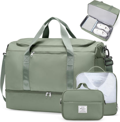 Extra Large Travel Duffle Bag, Carry-On Weekender Bags for Women Travel - Colors B