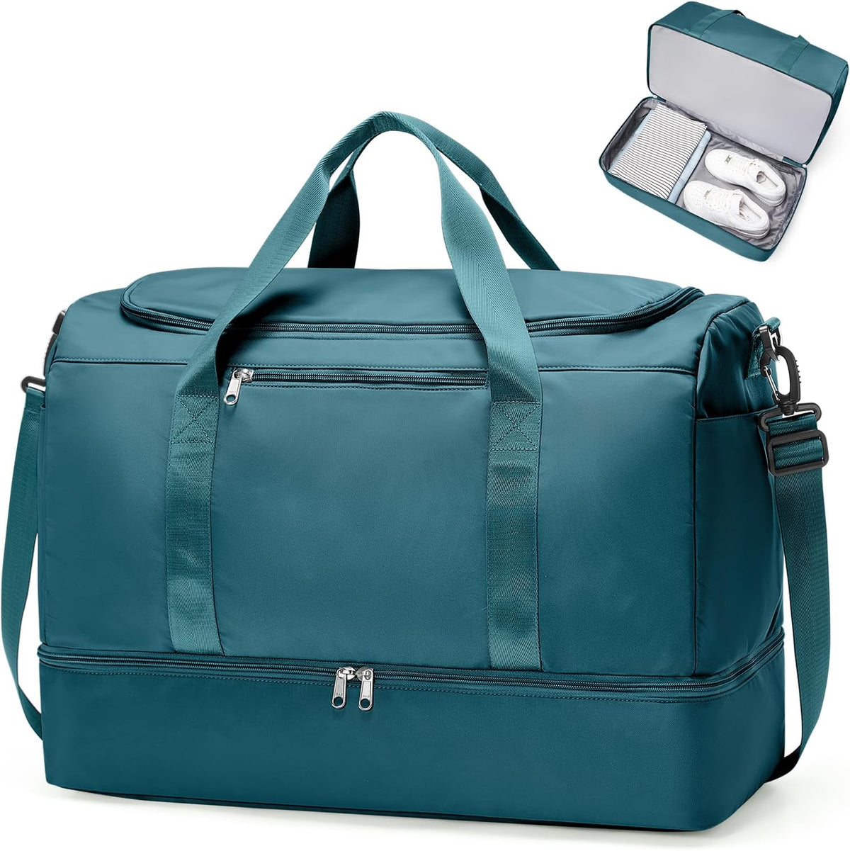 Extra Large Travel Duffle Bag, Carry-On Weekender Bags for Women Travel - Colors B