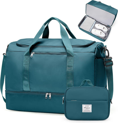 Extra Large Travel Duffle Bag, Carry-On Weekender Bags for Women Travel - Colors B