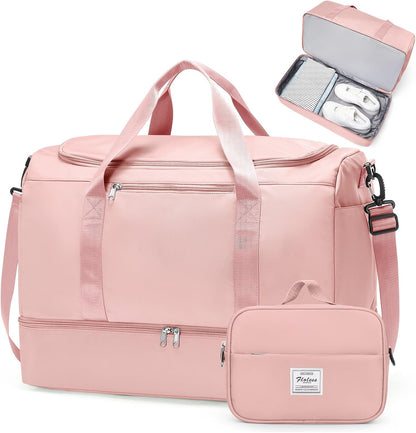 Extra Large Travel Duffle Bag, Carry-On Weekender Bags for Women Travel - Colors B