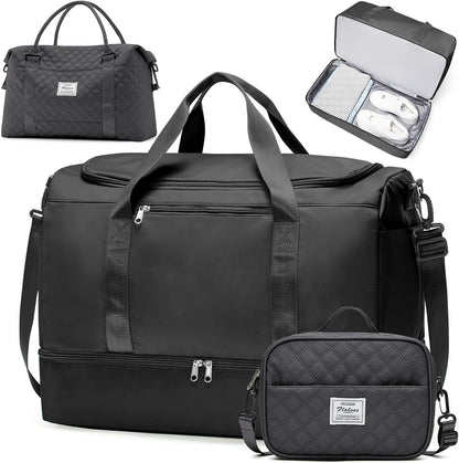 Extra Large Travel Duffle Bag, Carry-On Weekender Bags for Women Travel - Colors B