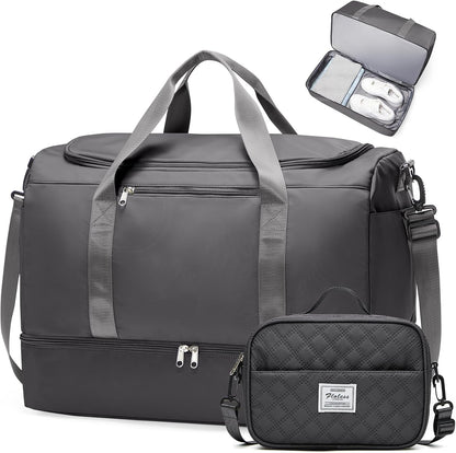 Extra Large Travel Duffle Bag, Carry-On Weekender Bags for Women Travel - Colors B