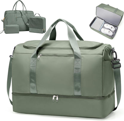 Extra Large Travel Duffle Bag, Carry-On Weekender Bags for Women Travel - Colors B