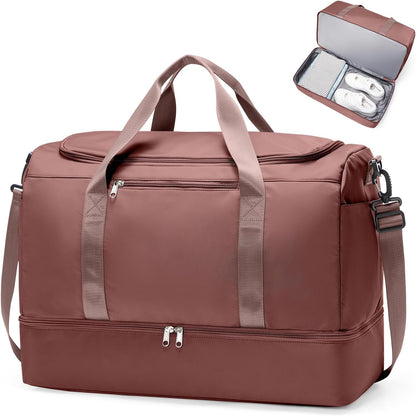 Extra Large Travel Duffle Bag, Carry-On Weekender Bags for Women Travel - Colors B