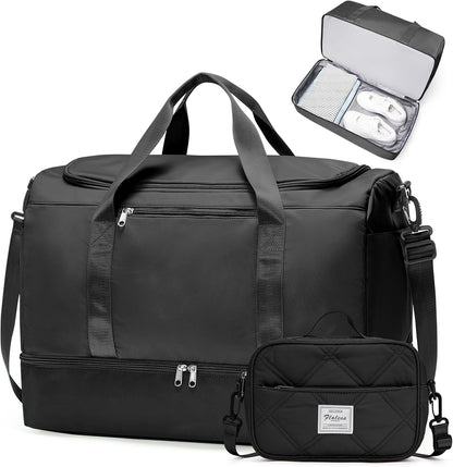 Extra Large Travel Duffle Bag, Carry-On Weekender Bags for Women Travel - Colors B