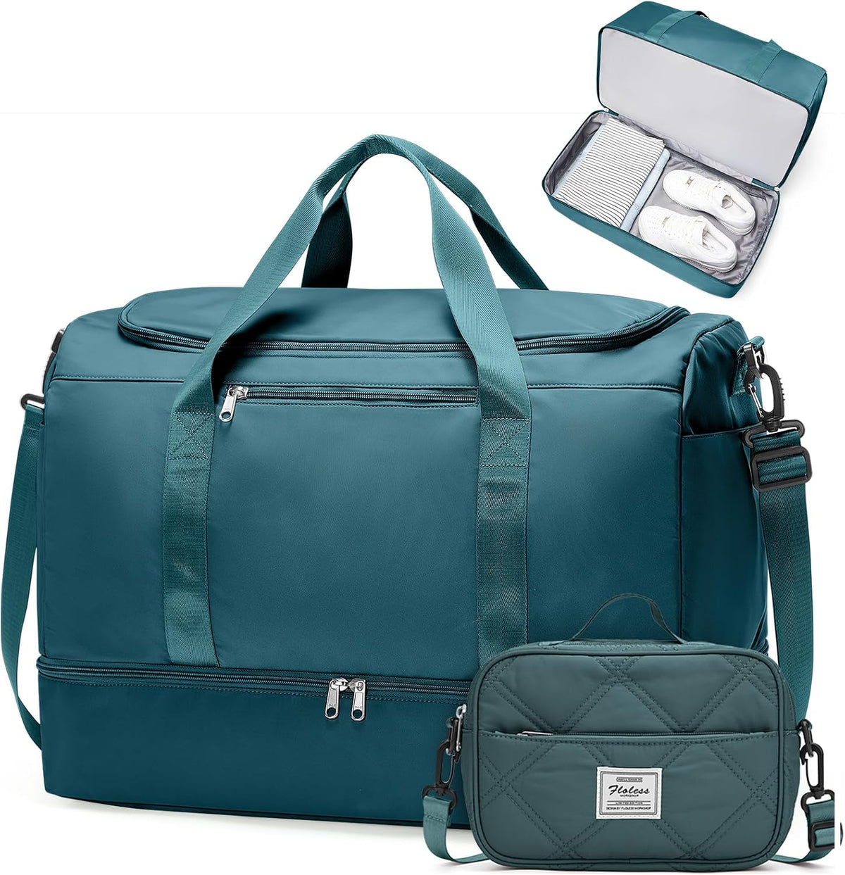 Extra Large Travel Duffle Bag, Carry-On Weekender Bags for Women Travel - Colors B