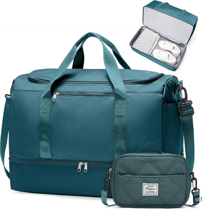Extra Large Travel Duffle Bag, Carry-On Weekender Bags for Women Travel - Colors B