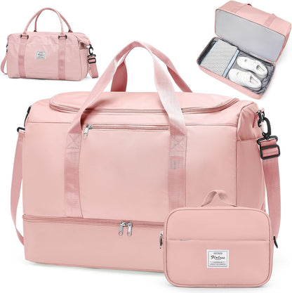 Extra Large Travel Duffle Bag, Carry-On Weekender Bags for Women Travel - Colors B