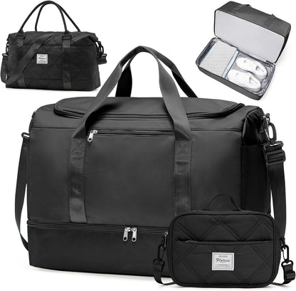 Extra Large Travel Duffle Bag, Carry-On Weekender Bags for Women Travel - Colors B