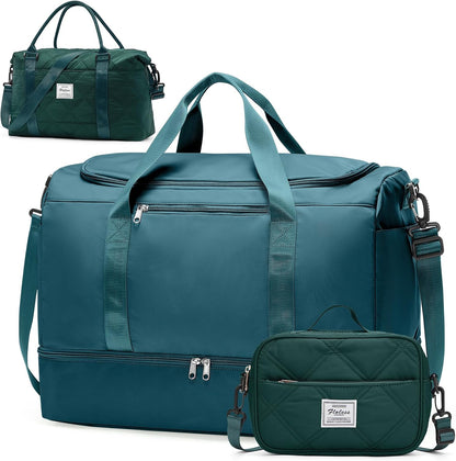 Extra Large Travel Duffle Bag, Carry-On Weekender Bags for Women Travel - Colors B