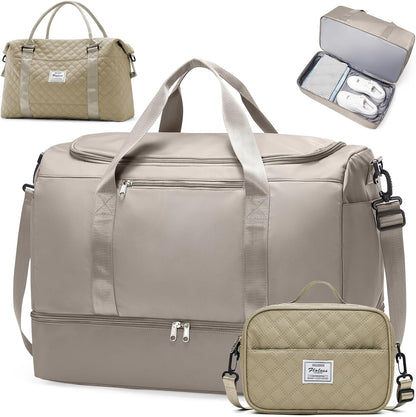 Extra Large Travel Duffle Bag, Carry-On Weekender Bags for Women Travel - Colors B