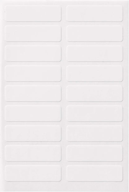 No-Iron Fabric Labels, 1/2" x 1-3/4", Washer and Dryer-Safe Waterproof Labels, Non-Printable, 54 Total (40720)
