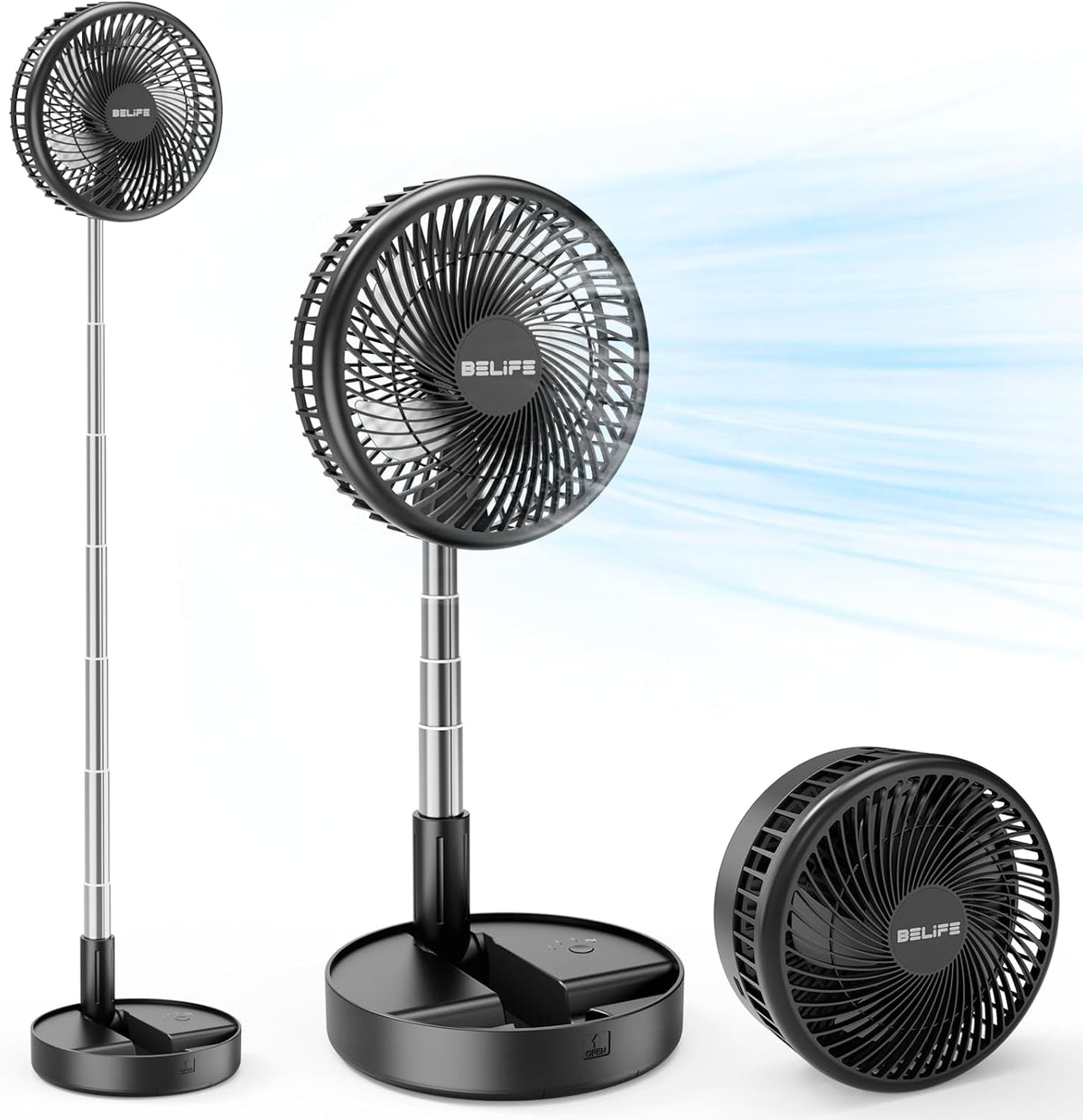 X8 Portable Oscillating Camping Fan for Travel
