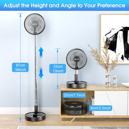 X8 Portable Oscillating Camping Fan for Travel
