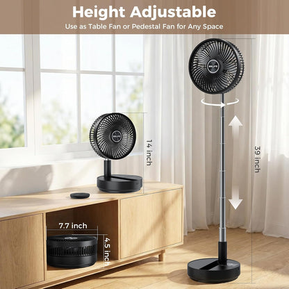 X8 Portable Oscillating Camping Fan for Travel