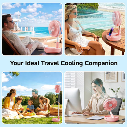 X8 Portable Oscillating Camping Fan for Travel