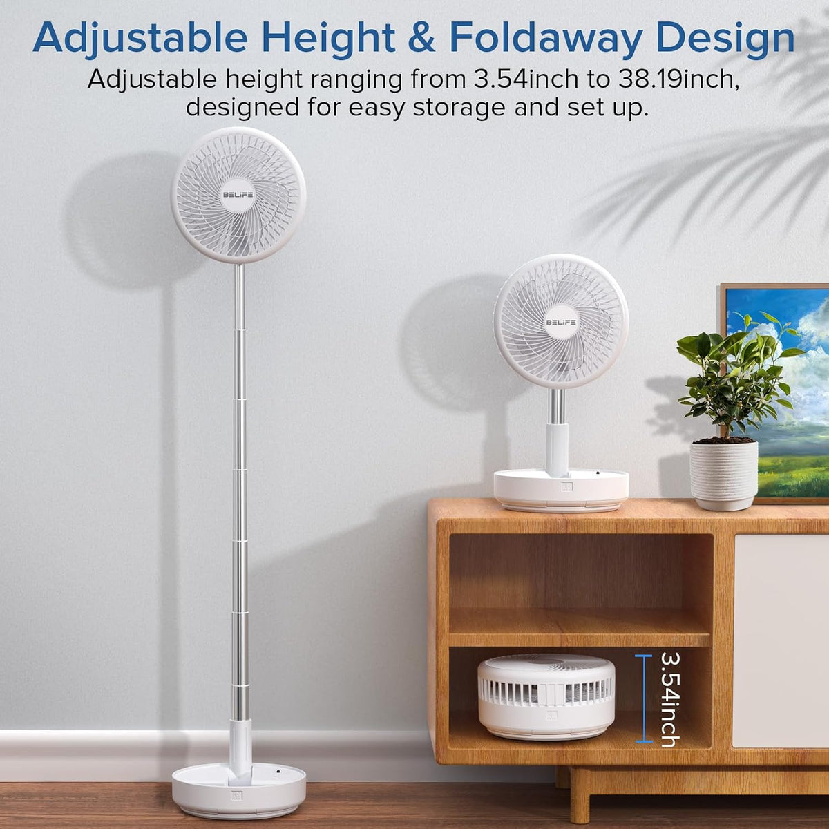 X8 Portable Oscillating Camping Fan for Travel