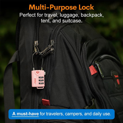 TSA Approved Luggage Locks, Open Alert Cable Lock, 4 Colors