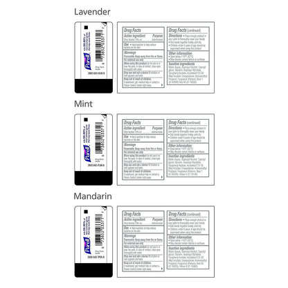 Hand Sanitizer Scented Mix w Travel Carriers 8x1oz - 3900-09-ECME17