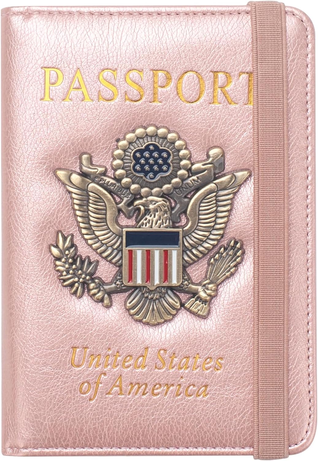 Passport Holder for Men Women RFID Blocking US Passport Cover Case, Waterproof Leather Passport Book Protector with Vaccine Card Slot Travel Document Organizer