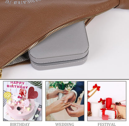 Travel jewelry case Travel jewelry box Travel Jewelry Organizer Small box Gift for Girls Women with Mirror(Pink)