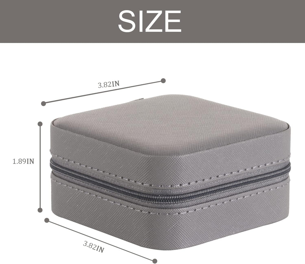 Travel jewelry case Travel jewelry box Travel Jewelry Organizer Small box Gift for Girls Women with Mirror(Pink)