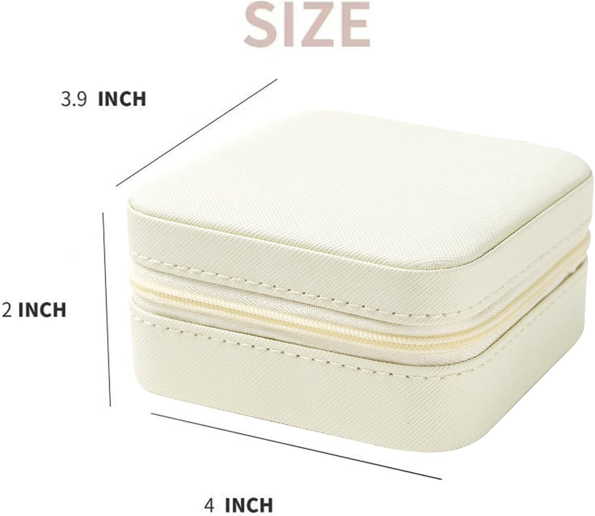 Travel jewelry case Travel jewelry box Travel Jewelry Organizer Small box Gift for Girls Women with Mirror(Pink)
