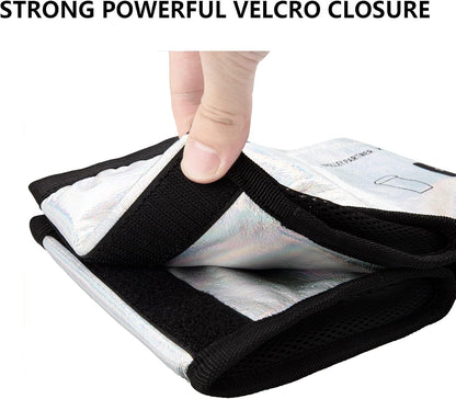 Luggage Cup Holder with Strap, Travel Drink Holder with Phone Pocket, Hands Free Suitcase Drink Carrier Fits Stanley 40oz Cups, Luggage Accessories for Travel Airport Convenience