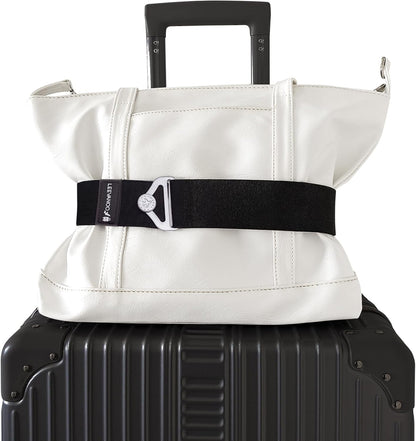 Luggage Straps for Suitcases, 2-in-1 Add a Bag Adjustable Travel Belt Black