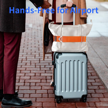 Luggage Straps for Suitcases, 2-in-1 Add a Bag Adjustable Travel Belt Black