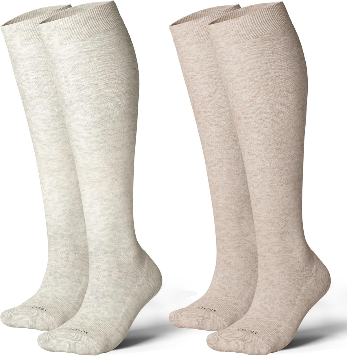 Cotton Compression Socks for Women&Men 20-30mmHg Knee High Cute Support Sock for Nurses Pregnancy Travel