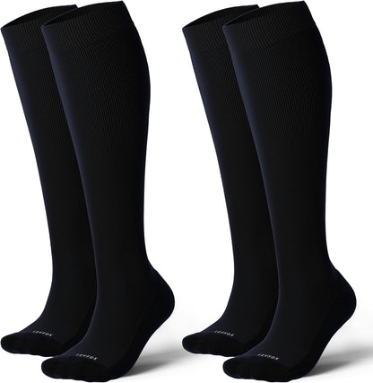 Cotton Compression Socks for Women&Men 20-30mmHg Knee High Cute Support Sock for Nurses Pregnancy Travel