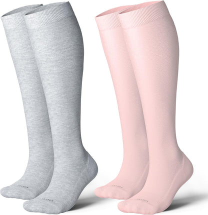 Cotton Compression Socks for Women&Men 20-30mmHg Knee High Cute Support Sock for Nurses Pregnancy Travel