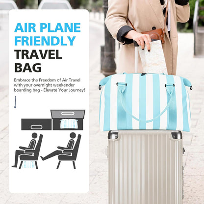 Travel Duffle Bag, Waterproof Weekender Bag Carry On Tote Bags for Women, Travel Essentials Sport Gym Bag for Men, Hospital Bag for Labor and Delivery, Overnight Bag Luggage Bag with Trolley Sleeve