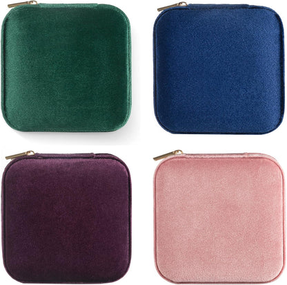Travel Jewelry Case, Mini Portable Jewelry Travel Boxes, Small Jewelry Organizer for Rings, Earrings, Pendants, Watches, Necklaces, Lipsticks Organizer Storage Holder Case (Pink)