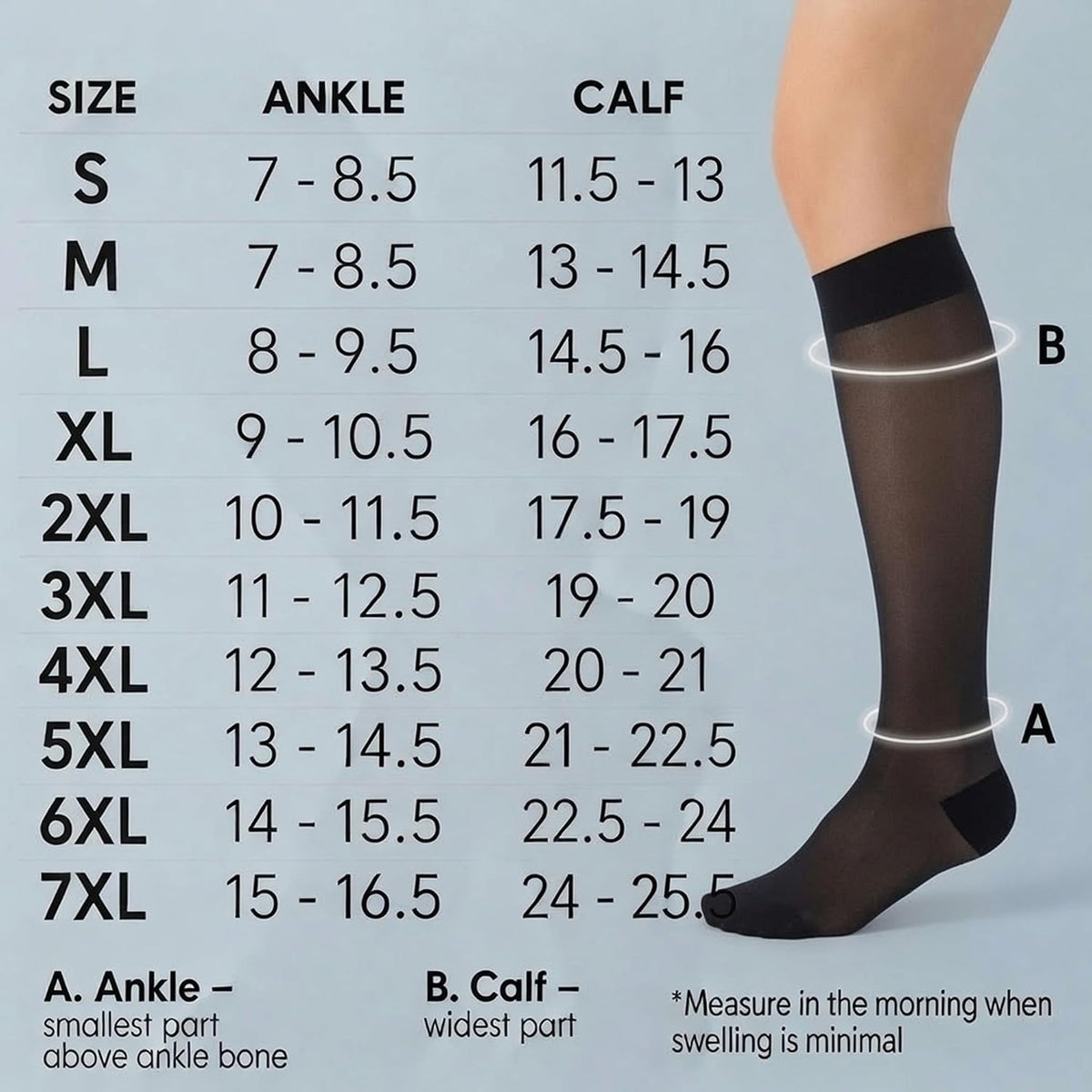 ABSOLUTE SUPPORT Sheer Travel Compression Socks 15-20mmHg, Nude, Large