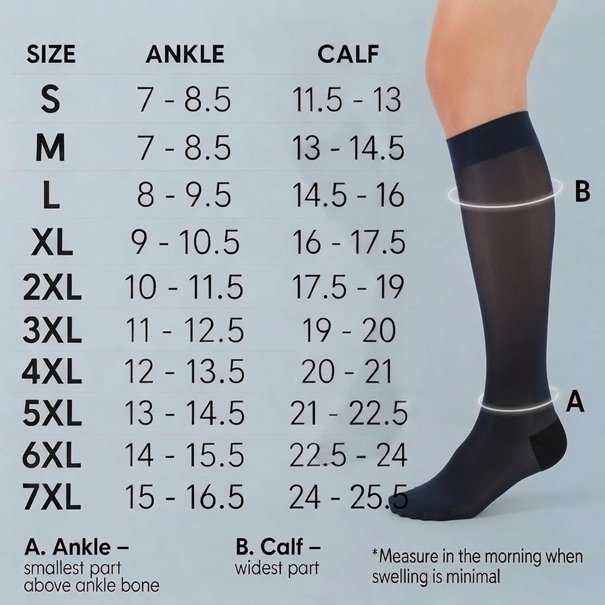 ABSOLUTE SUPPORT Sheer Travel Compression Socks 15-20mmHg, Nude, Large