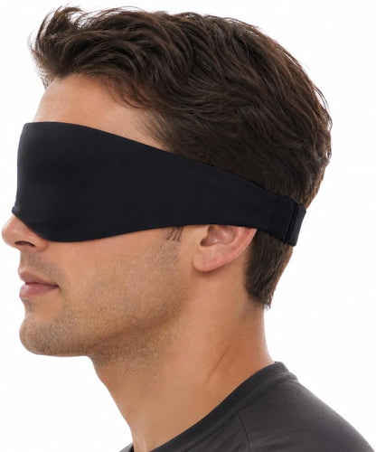 Sleep Mask for Side Sleepers, Machine Washable Eye Mask, Black