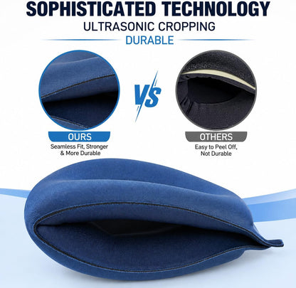 Sleep Mask for Side Sleepers, Machine Washable Eye Mask, Black