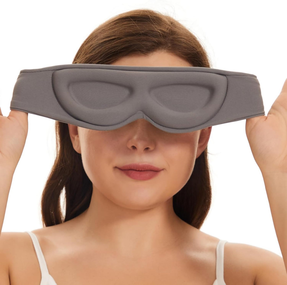 Sleep Mask for Side Sleepers, Machine Washable Eye Mask, Black
