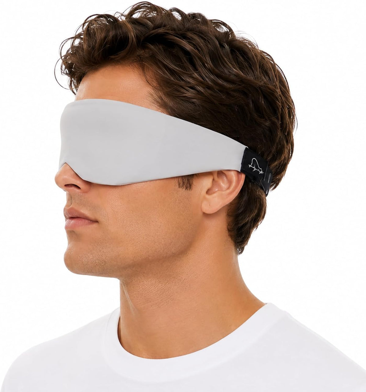 Sleep Mask for Side Sleepers, Machine Washable Eye Mask, Black