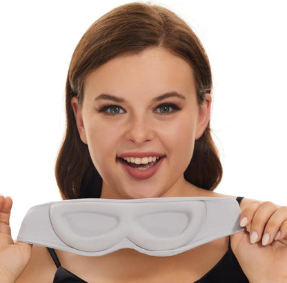 Sleep Mask for Side Sleepers, Machine Washable Eye Mask, Black