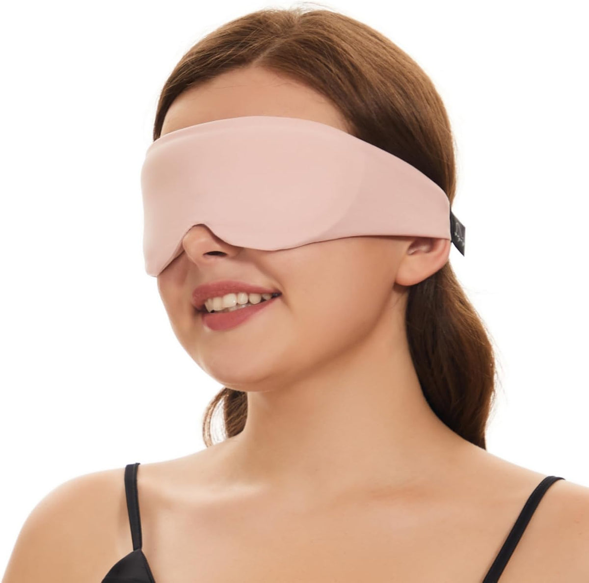 Sleep Mask for Side Sleepers, Machine Washable Eye Mask, Black