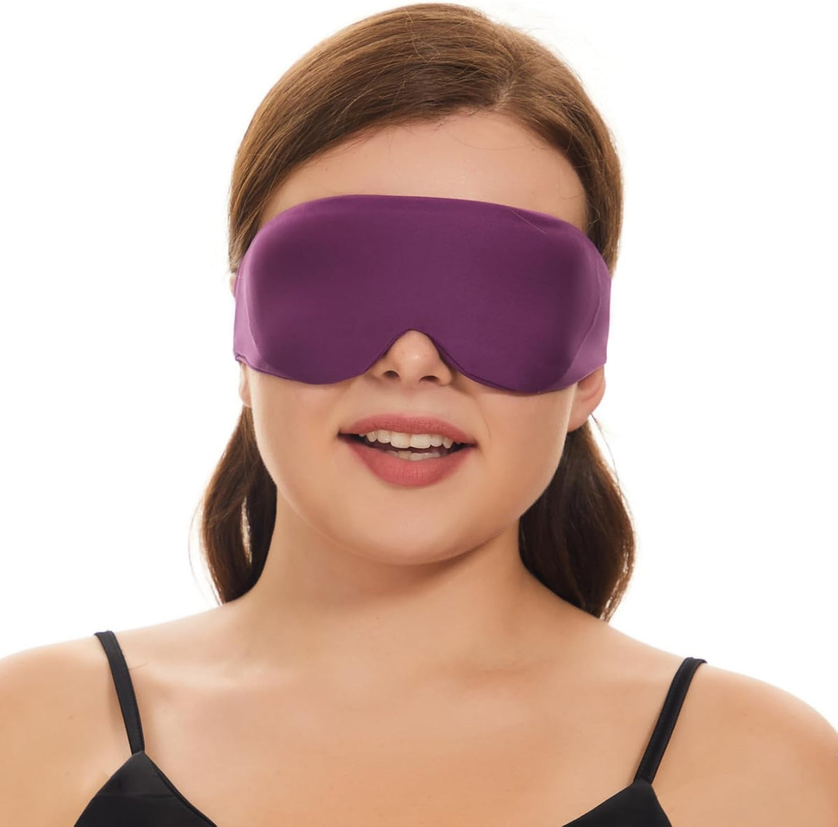 Sleep Mask for Side Sleepers, Machine Washable Eye Mask, Black