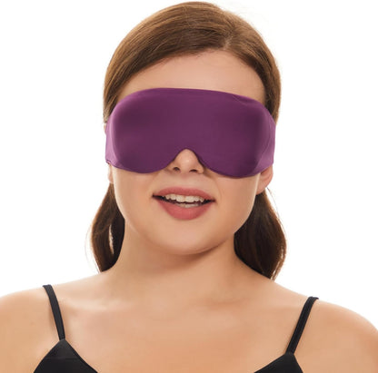 Sleep Mask for Side Sleepers, Machine Washable Eye Mask, Black