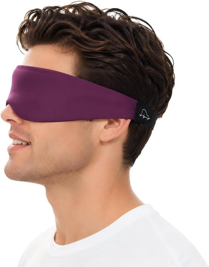 Sleep Mask for Side Sleepers, Machine Washable Eye Mask, Black