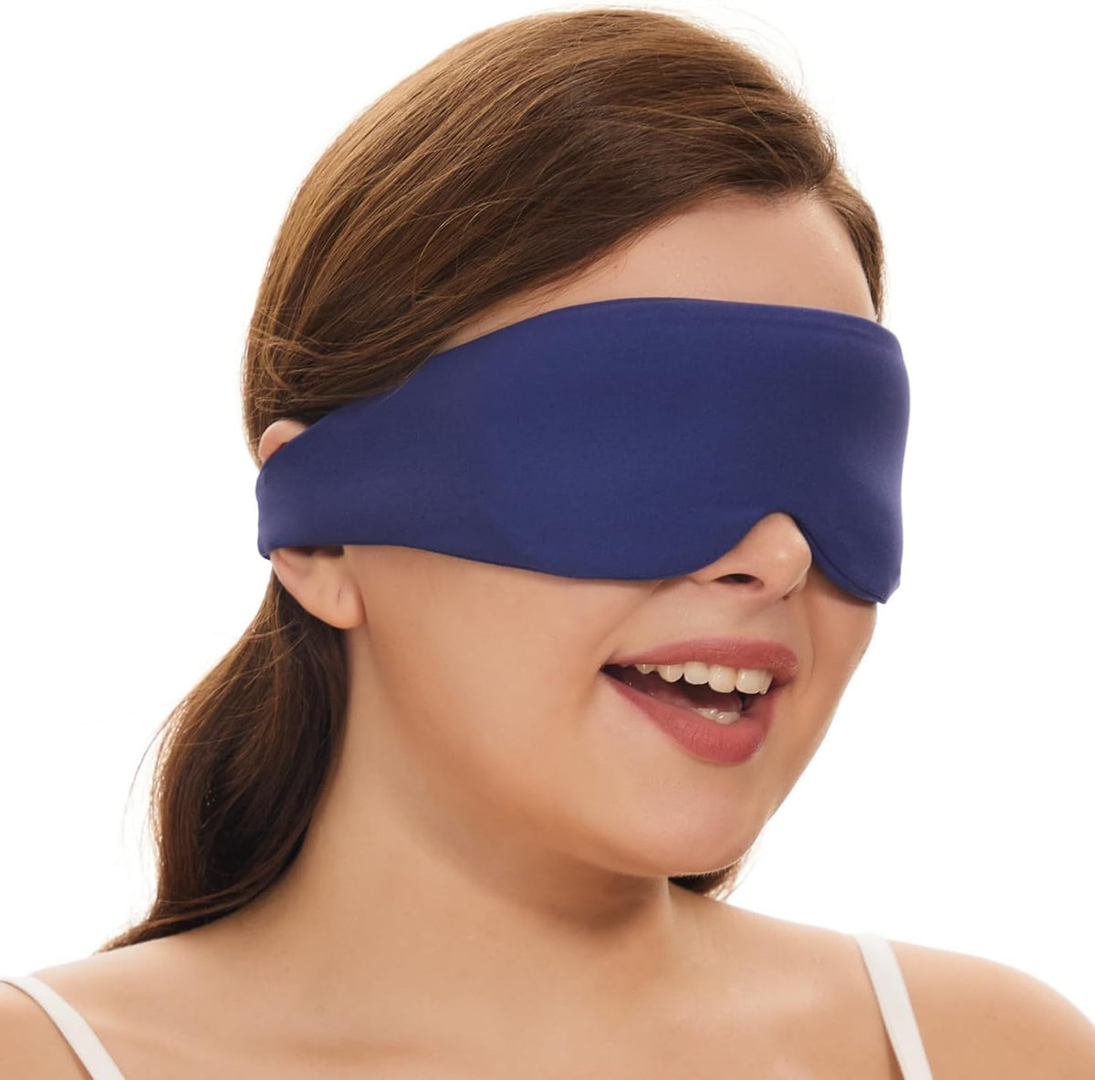 Sleep Mask for Side Sleepers, Machine Washable Eye Mask, Black